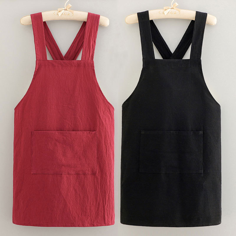 Home Cooking Service - 1 Pc Cooking Cotton Kitchen Aprons