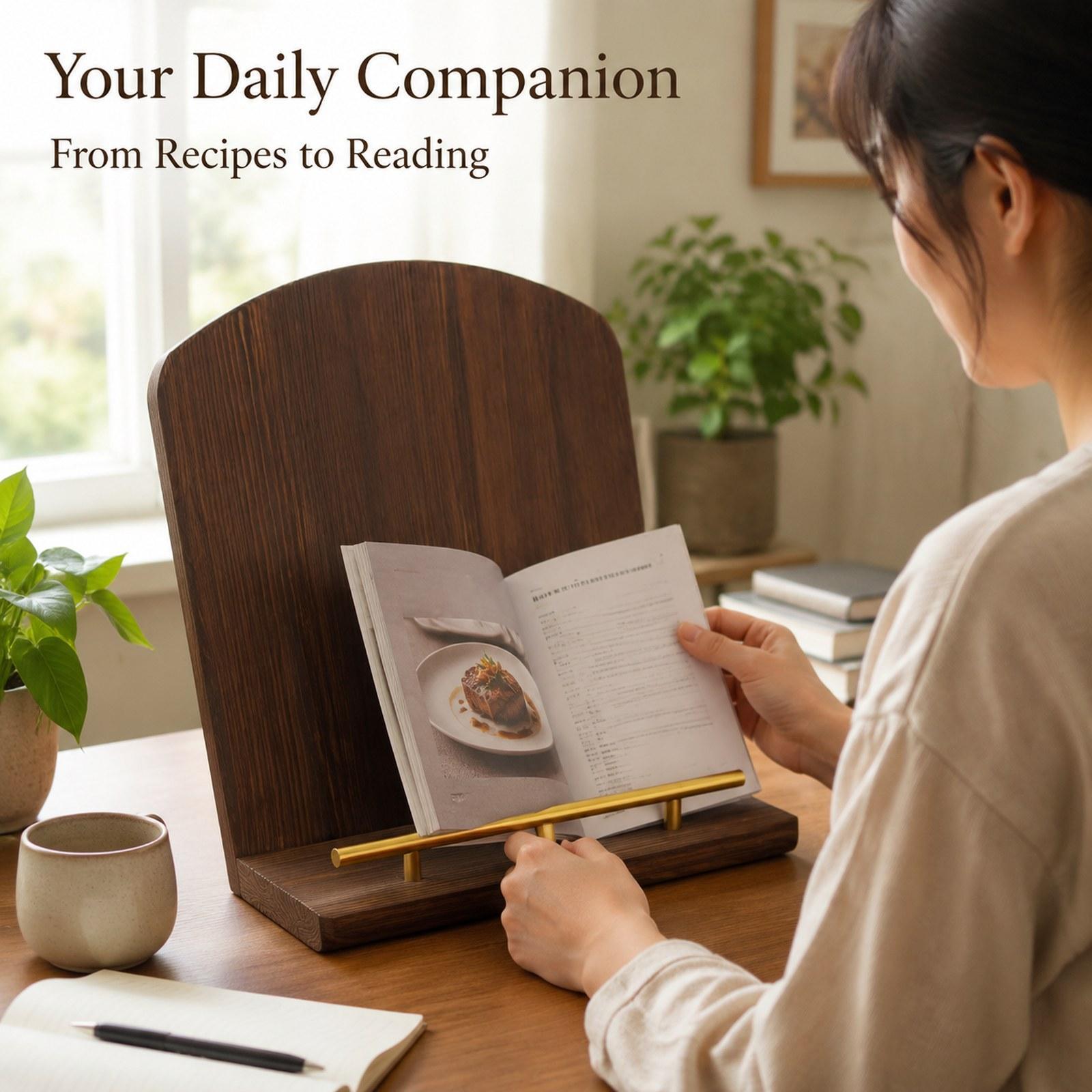 Wooden Cookbook Stand Recipe B - đánh giá và giá Home Cooking Recipe