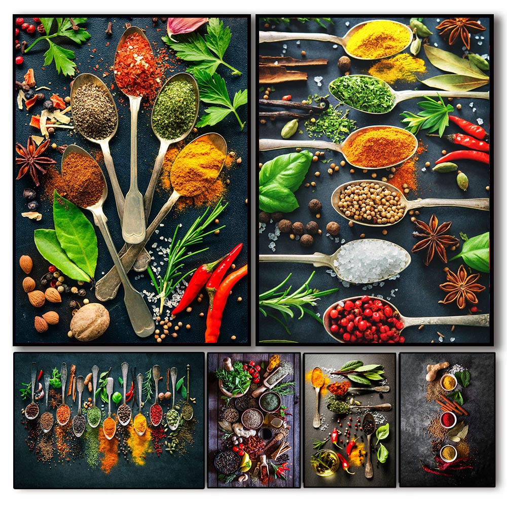 Herbs Spices Cooking Canvas Pa - đánh giá và giá Home Cooking Kitchen