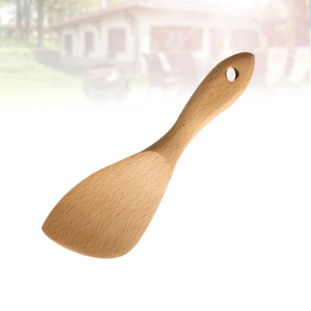 1Pcs Wooden Rice Shovel Natura - đánh giá và giá Home Cooking Service
