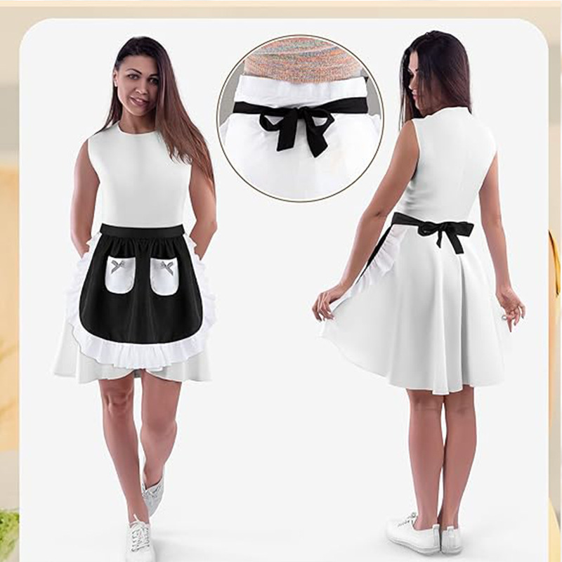 Elegant Lace Short Apron With  - đánh giá và giá Home Cooking Service