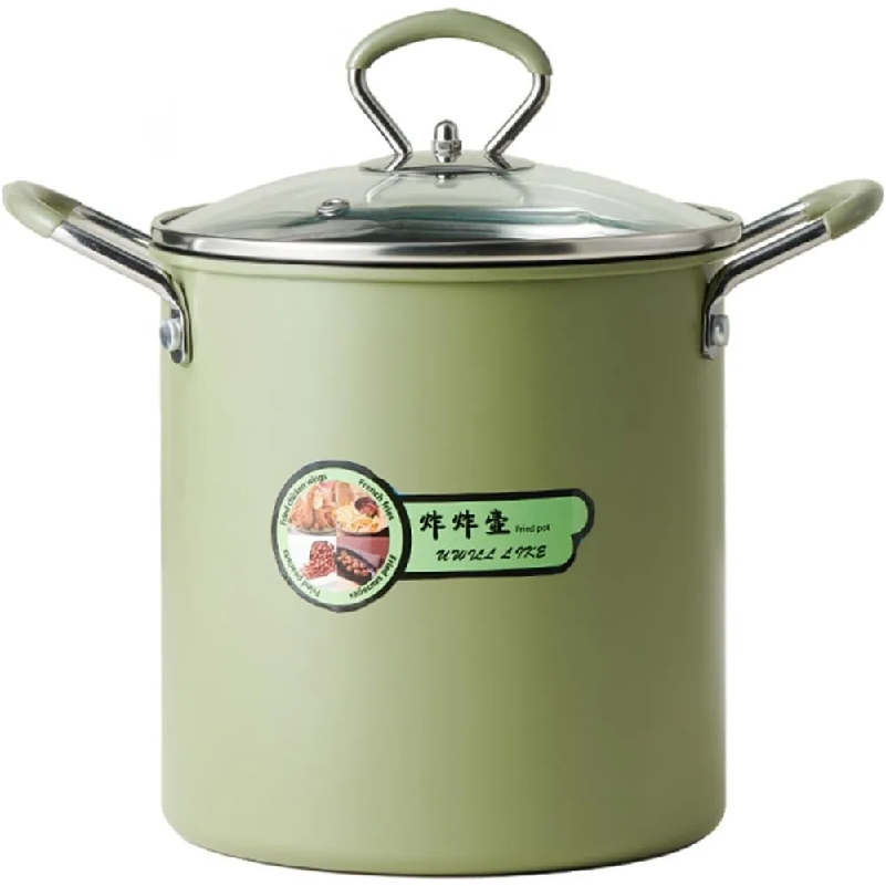 1Pcs 3L Fryer Pot with Basket  - đánh giá và giá Home Cooking In French