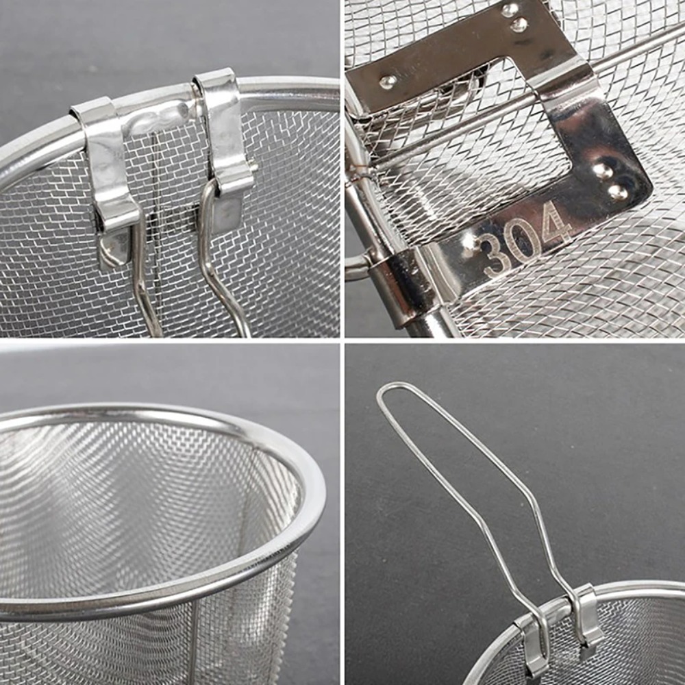 Round Fry Basket with Folding  - đánh giá và giá Home Cooking In French