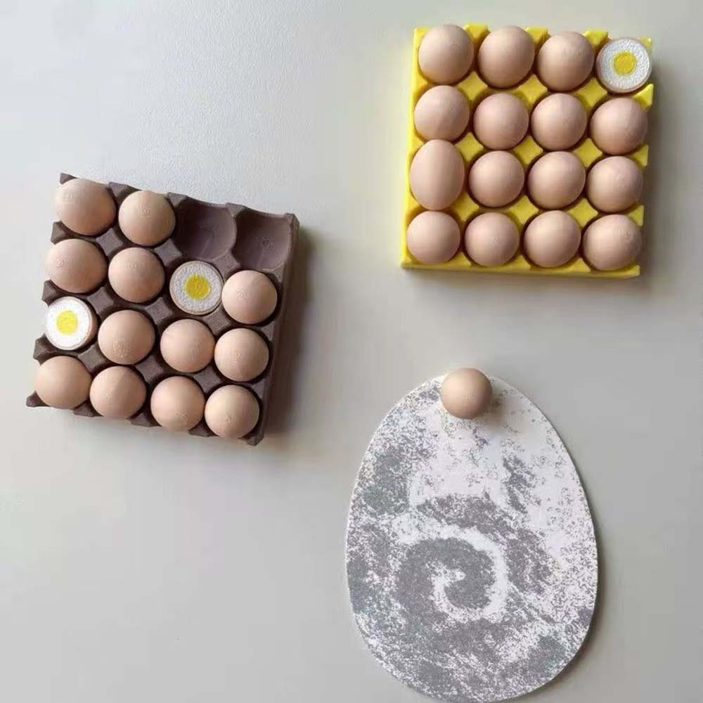Egg Fridge Magnets Set Cute 3D - đánh giá và giá Home Cooking Recipes