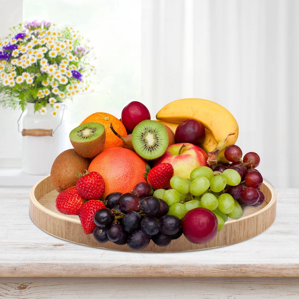 Wooden Serving Tray Tea Plate  - đánh giá và giá Home Cooking Recipes