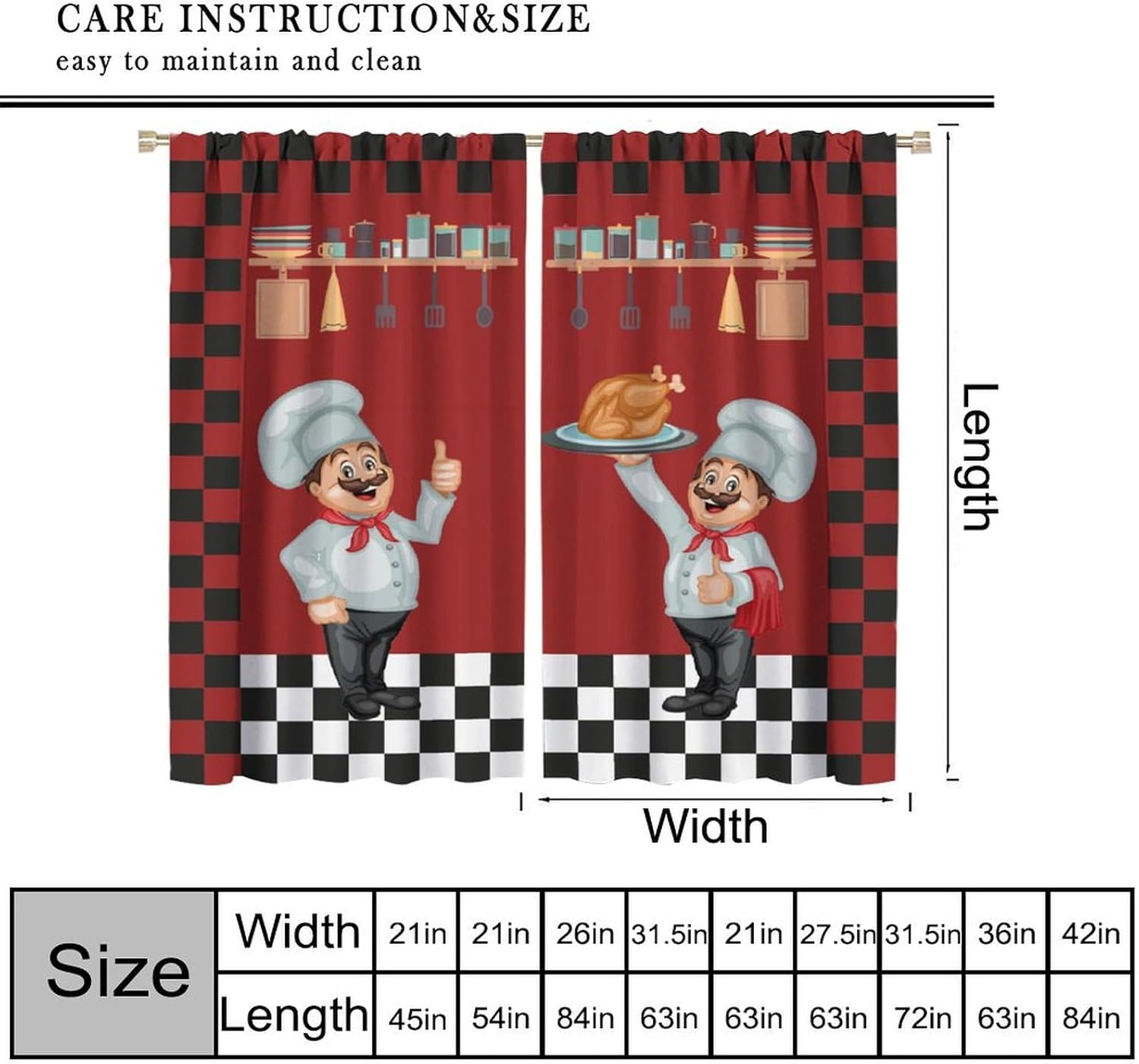 Chef Kitchen Curtains, Modern  - đánh giá và giá Home Cooking Youtube