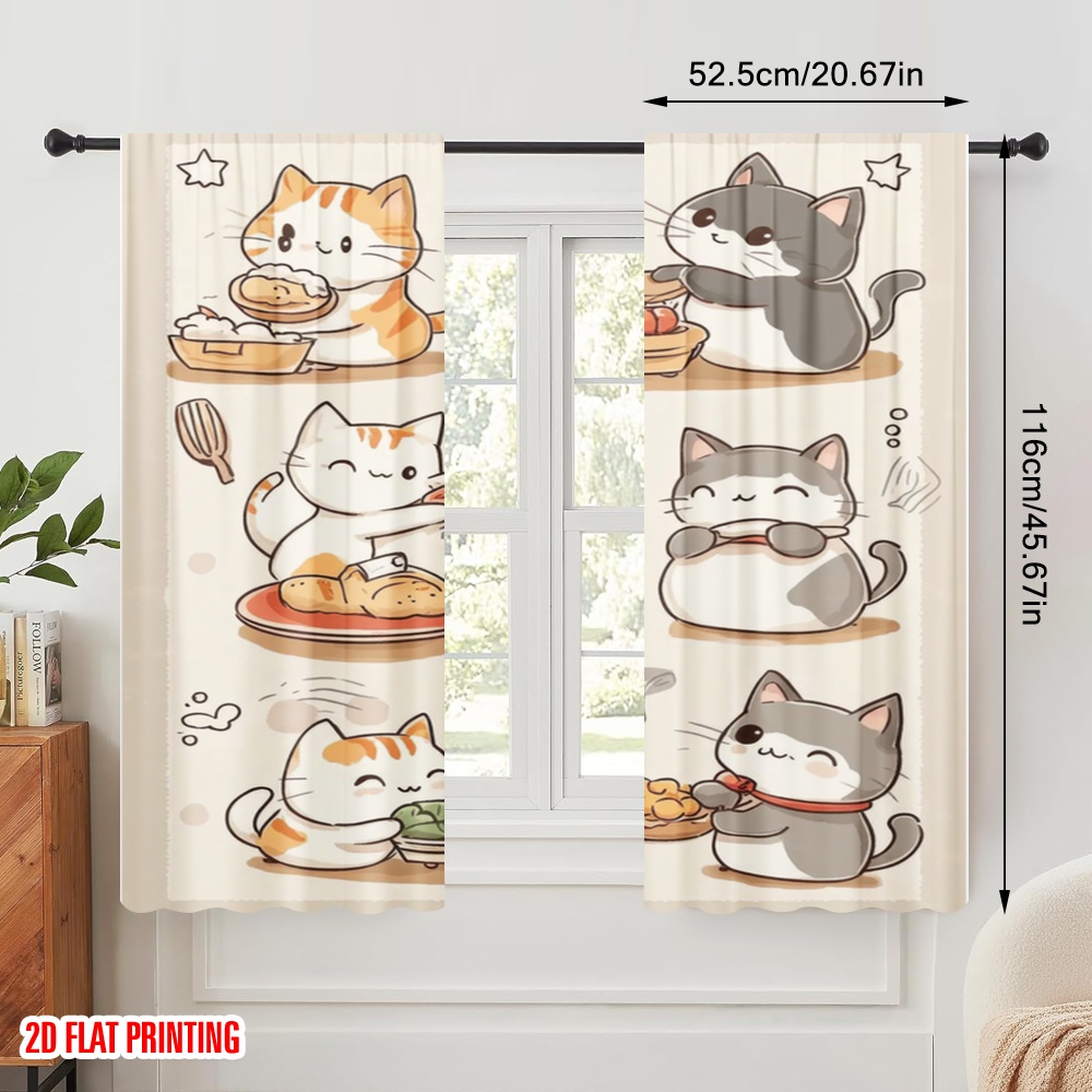 2pcs,2D plane printing Curtain - đánh giá và giá Home Cooking Youtube