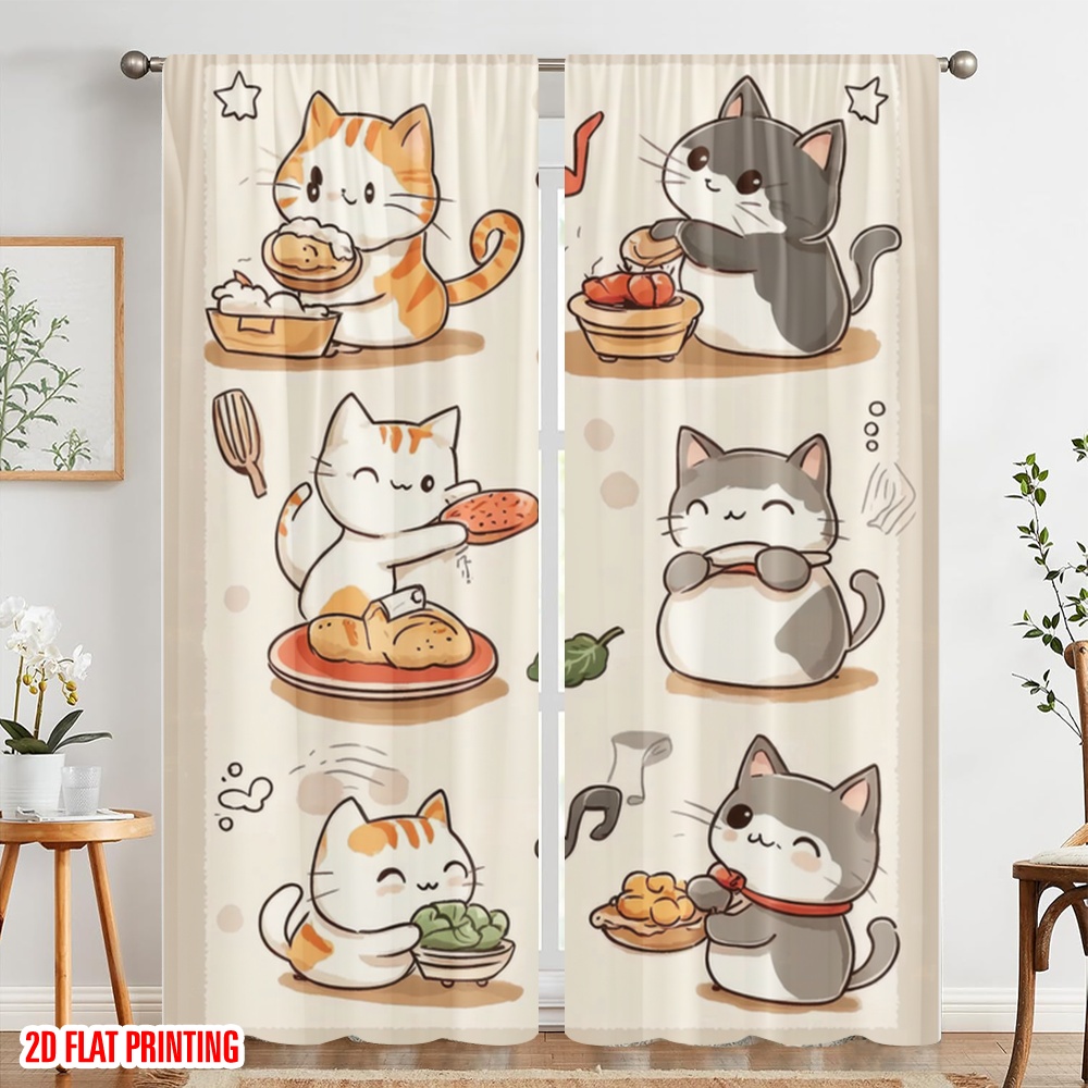 2pcs,2D plane printing Curtain - đánh giá và giá Home Cooking Youtube